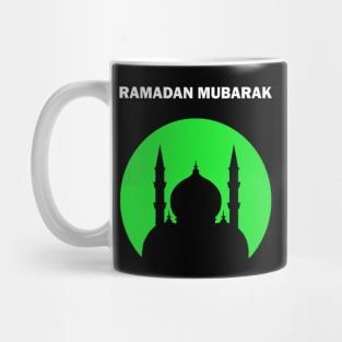 Ramadan Mubarak Ramadan Kareem Green Mosque Masjid Gift Mug